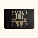 Personalisierte Fußmatte mit Monogramm und Name