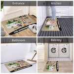 Personalized Camping Partners for Life Doormat with Forest Campfire Elements Couple Theme Home Decoration Gift for Camping Enthusiast