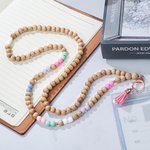 Cordino con perline in legno personalizzato con codice Morse