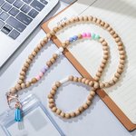 Cordino con perline in legno personalizzato con codice Morse