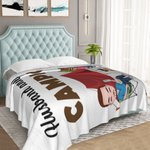 Personalizada Marido y Mujer Compañeros de Camping de por Vida Manta Suave Decoración del Hogar Regalo de Cumpleaños para Pareja Amante del Camping