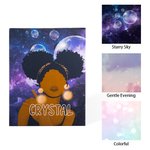 Personnalisé Toile Peinture Décorative Fille Cheveux bouclés Sans cadre