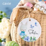Gepersonaliseerde Bunny Paasmand Naamlabels voor Kinderen
