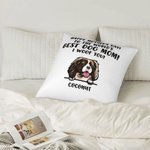 Cojín Personalizado Mamá Perro Funda de Almohada Regalo para el Día de la Madre