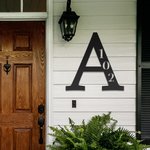 Aangepast initiaal met huisnummer metalen bord home decoratie