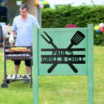 Parrilla personalizada de metal de la pared Regístrate para él Barbacoa al aire libre decoración del hogar Papá Regalos