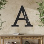 Aangepast initiaal met huisnummer metalen bord home decoratie