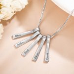Personalised Name Xylophone Bar Necklace Gift for Mother
