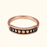 Anillo Apilable Vintage Fase Lunar Personalizado