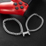 Gepersonaliseerde Game Controller Cubaanse Ketting Armband voor Koppel