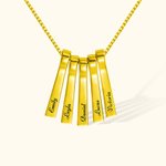 Personalised Name Xylophone Bar Necklace Gift for Mother