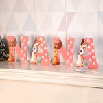 Personlig Lovely Animal Alphabet Nursery väggdekoration för baby rum dekorationer gåva för ny mamma / baby
