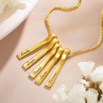 Personalised Name Xylophone Bar Necklace Gift for Mother