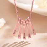Personalised Name Xylophone Bar Necklace Gift for Mother