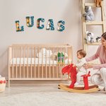 Personlig Lovely Animal Alphabet Nursery väggdekoration för baby rum dekorationer gåva för ny mamma / baby