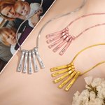 Personalised Name Xylophone Bar Necklace Gift for Mother