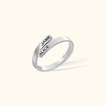 Anello personalizzato con due nomi per il regalo di San Valentino