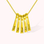 Personalized Name Xylophone Bar Necklace Gift for Mother