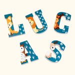 Personlig Lovely Animal Alphabet Nursery väggdekoration för baby rum dekorationer gåva för ny mamma / baby