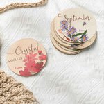 Gepersonaliseerde Pasgeboren Fotografie Prop Mijlpaal Kaarten Baby Shower Gift