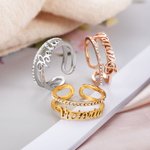 Anillo con nombre personalizado para ella