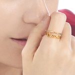 Anillo con nombre personalizado para ella