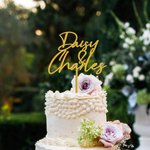 Personalized Wedding Mr And Mrs Cake Topper
