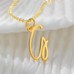 Personalisierte Brief Halskette Geschenk für Freundin