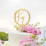 Cake Topper personalizzato per matrimonio con le iniziali del signore e della signora
