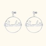 Boucles d'oreilles personnalisées avec des noms de formes variées