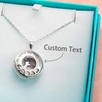 Personalised Sterling Silver Gymnastics Necklace Embellished with Crystals for Women