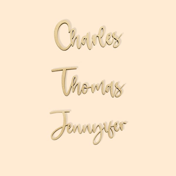 Personalized Wooden Wedding Place Setting Name Cards 10Pcs