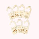 Personalized Baby Animals Closet Dividers for Nursery Set of 7 Baby Shower Gifts