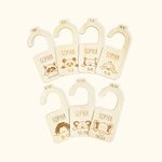 Personalised Baby Animals Closet Dividers for Nursery Set of 7 Baby Shower Gifts