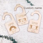 Personalised Baby Animals Closet Dividers for Nursery Set of 7 Baby Shower Gifts