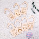 Personalised Baby Animals Closet Dividers for Nursery Set of 7 Baby Shower Gifts