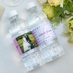 Personalised Photo Water Bottle Labels Great for Wedding Engagement Party