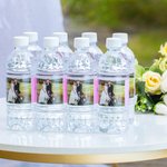 Personalised Photo Water Bottle Labels Great for Wedding Engagement Party