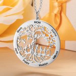 Personalisierte Baum des Lebens 1-11 Namen Familie Halskette für Muttertag Geschenk