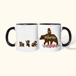 Personalized Mama Bear and Cubs Names Mug for Mother's Day Gift