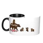 Personalized Mama Bear and Cubs Names Mug for Mother's Day Gift