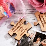 Bomboniere e decorazioni per matrimonio personalizzate con puzzle in legno