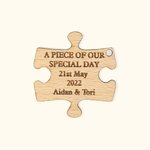 Bomboniere e decorazioni per matrimonio personalizzate con puzzle in legno
