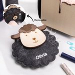 Personalised Sheep Shape Crochet Sewing Storage Organizer Yarn Sewing Tools Accessories Box Birthday Christmas Gift for Tailor Handicraft Lover