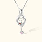 Personalised Family Birthstones Infinity Necklace for Mother's Day Jewellery Gifts