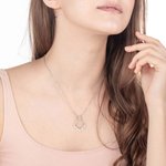 Personalised 1-6 Birthstones Ring Holder Mom Necklace for Mother's Day Gift
