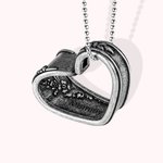 Collier en Coeur avec Prénom Personnalisé Collier Vintage avec Motif Floral Cadeau d'Anniversaire pour Femme
