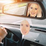 Désodorisant pour voiture personnalisé avec photo de votre visage (3 pièces) Cadeau parfumé unique et original.