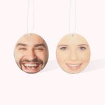 Désodorisant pour voiture personnalisé avec photo de votre visage (3 pièces) Cadeau parfumé unique et original.