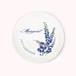 Plateau à Bijoux Personnalisé avec Nom et Fleur de Naissance Cadeau Anniversaire Fête pour Femme